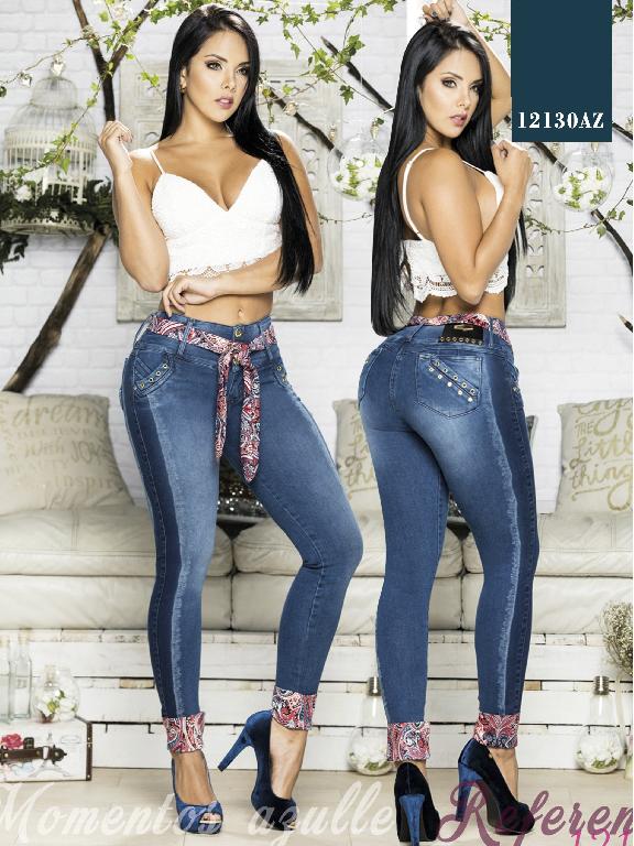 Jeans Levantacola Colombiano Azulle