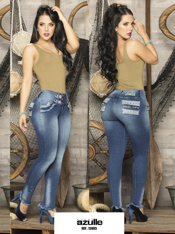 Jeans Levanta Cola Colombiano Azulle