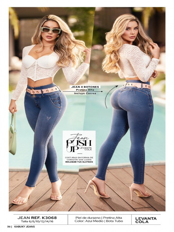 Jeans Levantacola Colombiano
