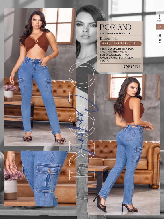 Jeans Levantacola Colombiano