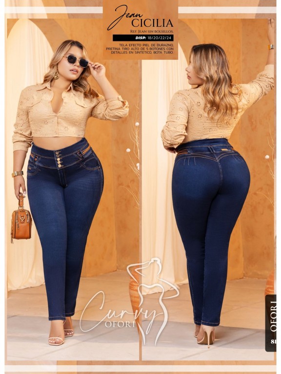Jeans Levantacola Colombiano